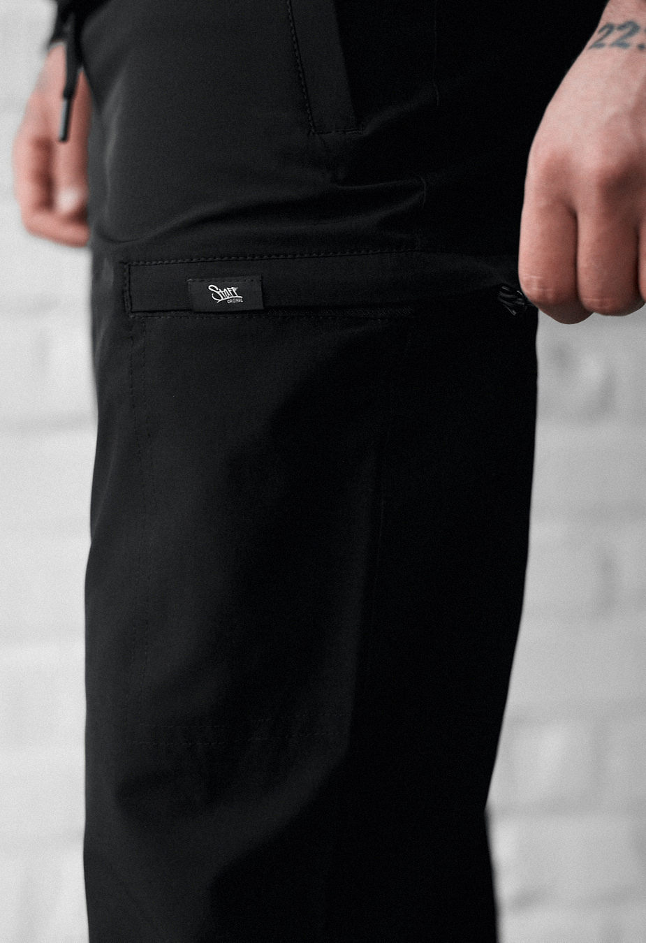 Spodnie Staff cargo tri black