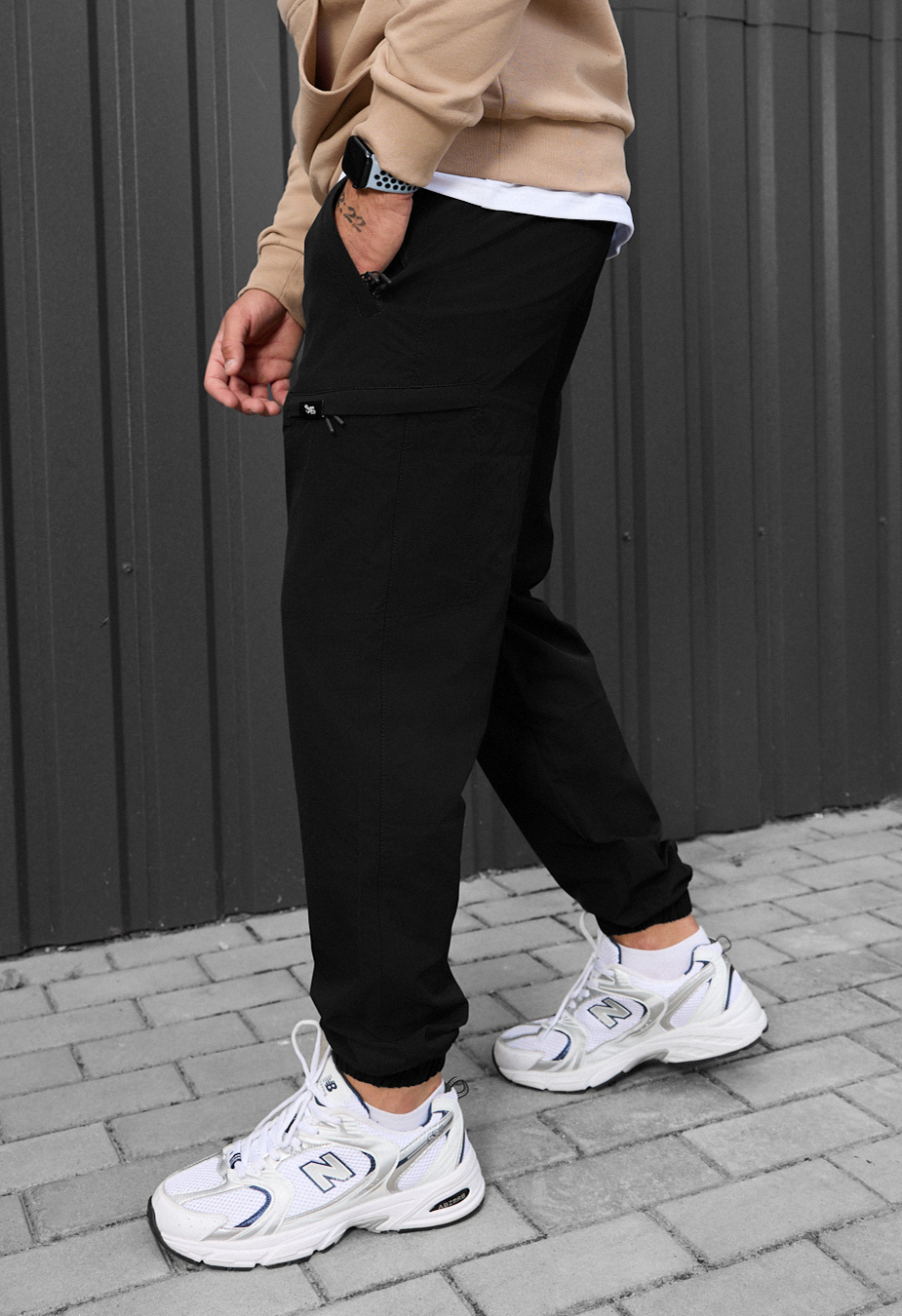 Spodnie Staff cargo tri black