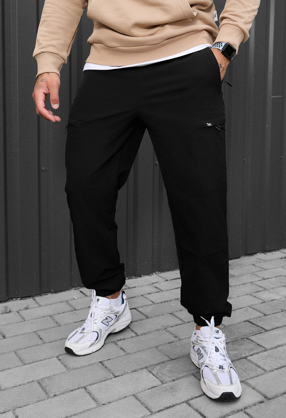 Spodnie Staff cargo tri black