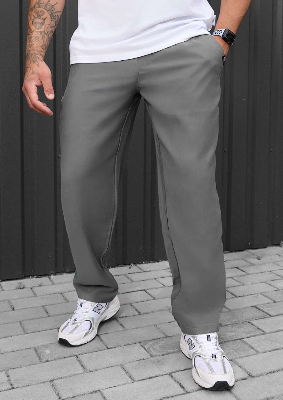 Spodnie chinos Staff pli gray