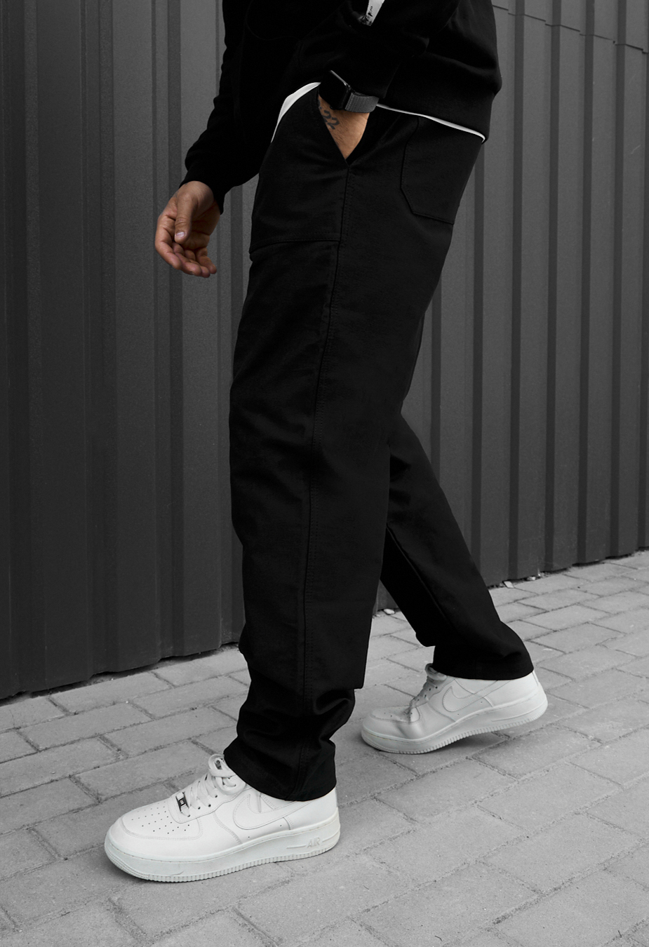 Spodnie chinos Staff dez black