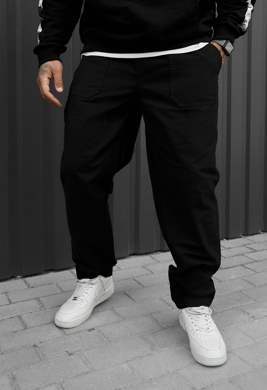 Spodnie chinos Staff dez black