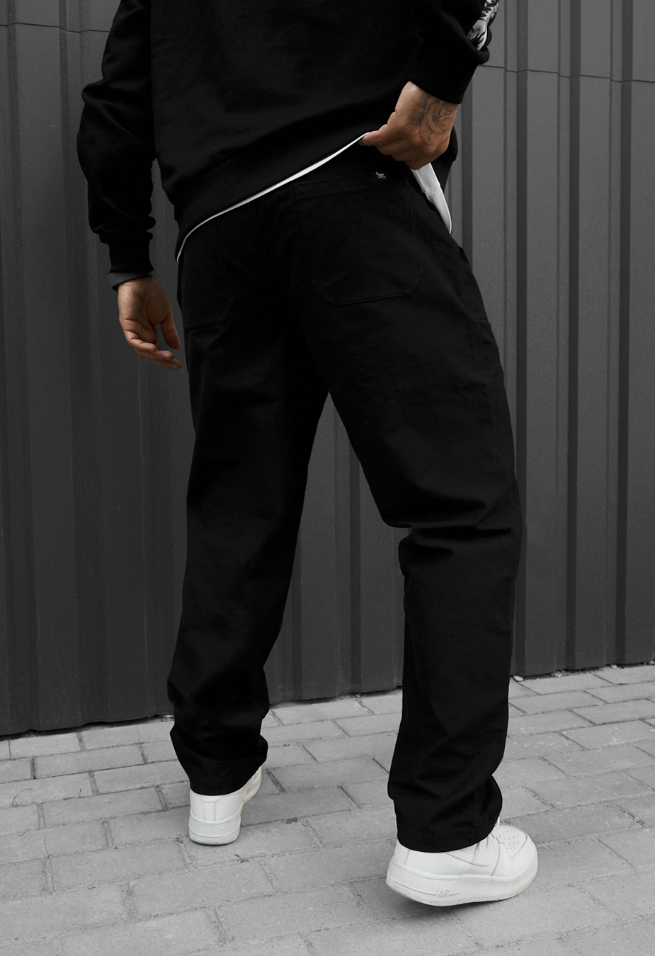 Spodnie chinos Staff dez black