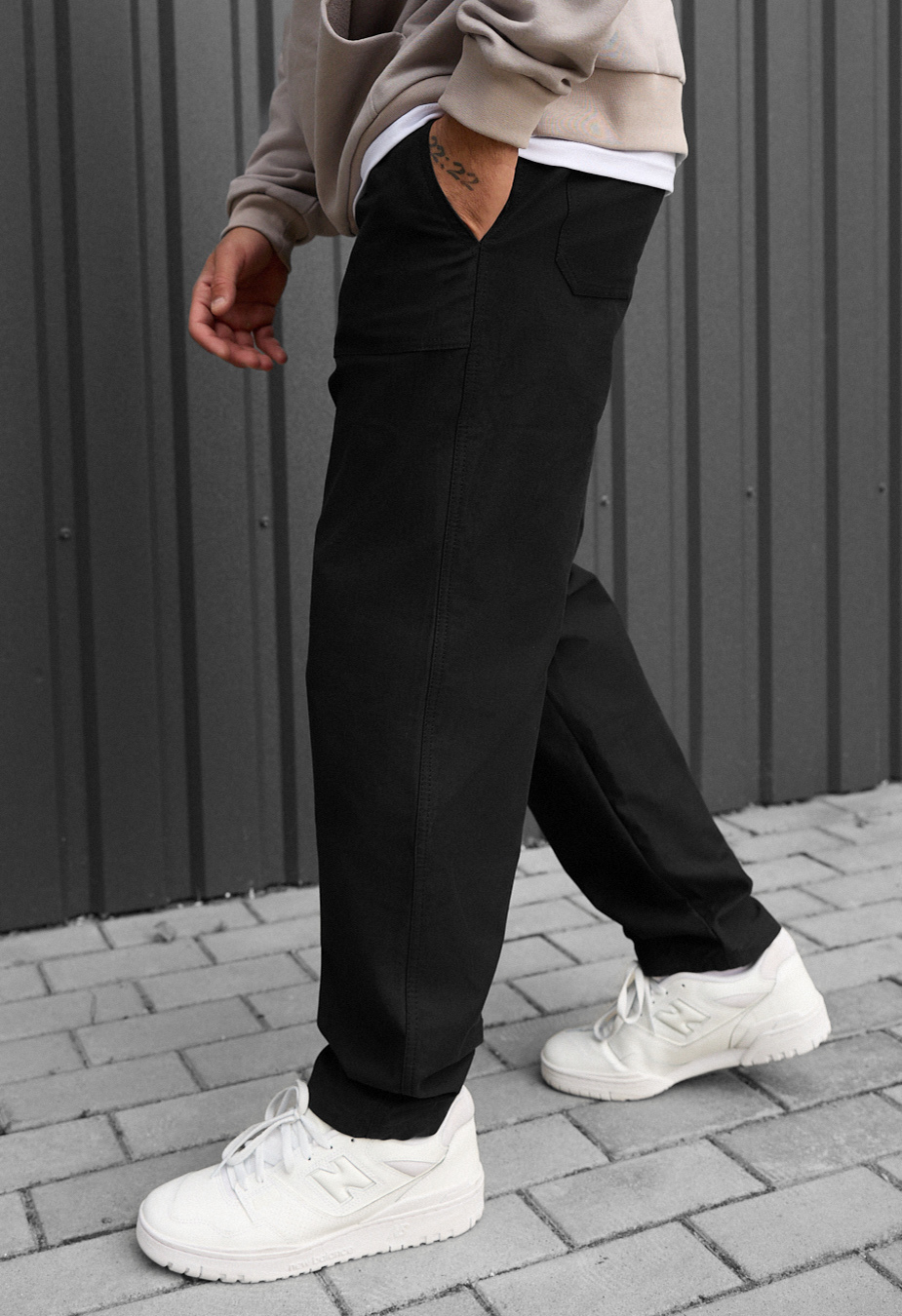 Spodnie chinos  Staff dez black