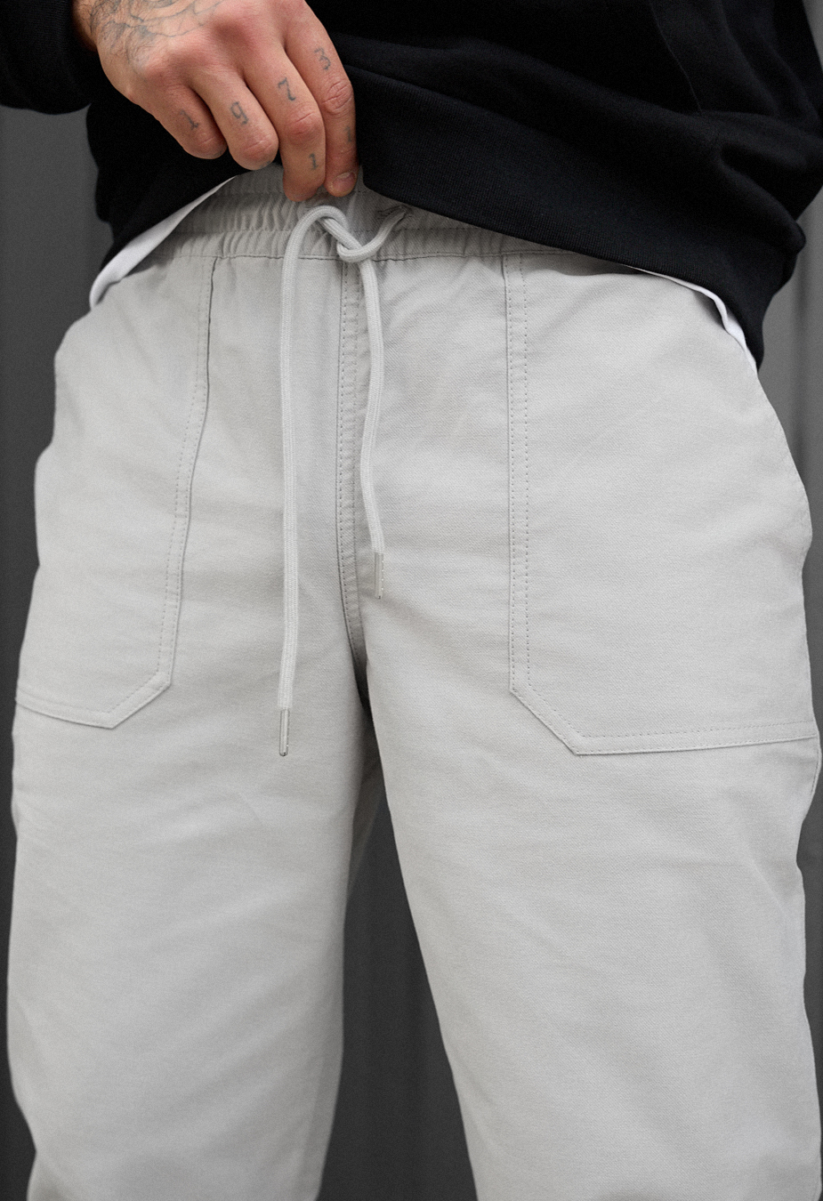 Chinos Staff dez light gray