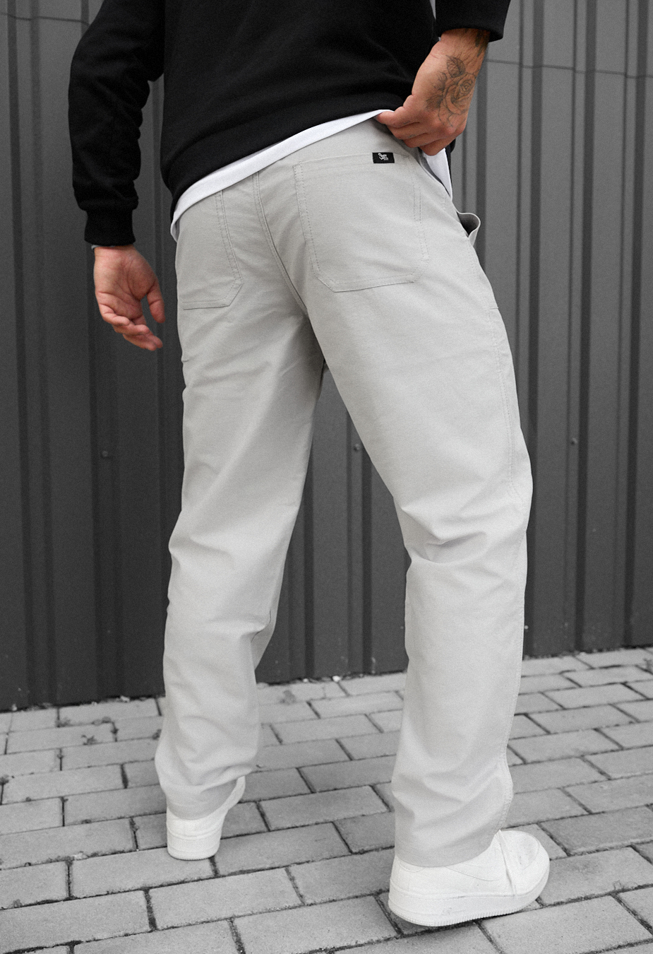 Chinos Staff dez light gray