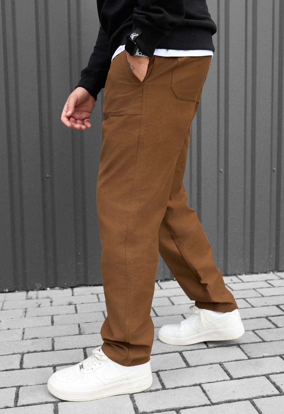 Spodnie chinos Staff dez brown