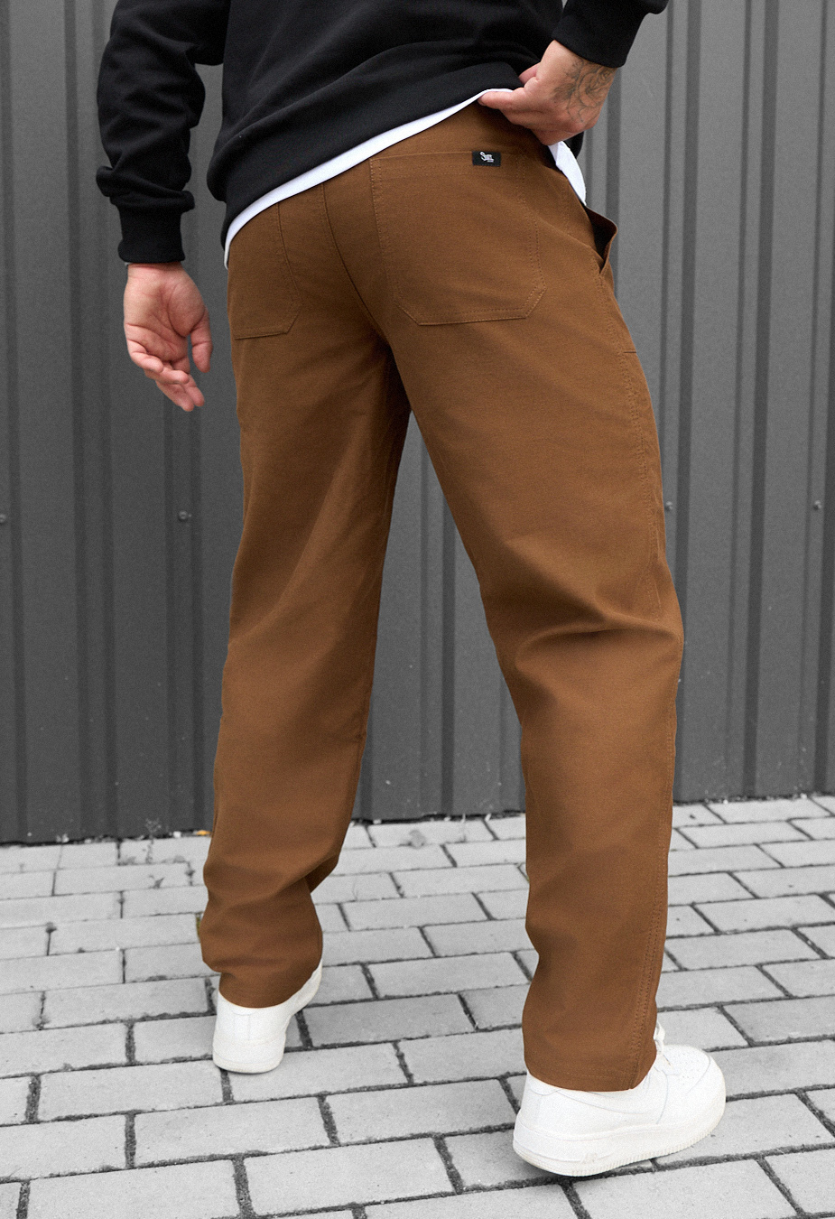 Spodnie chinos Staff dez brown