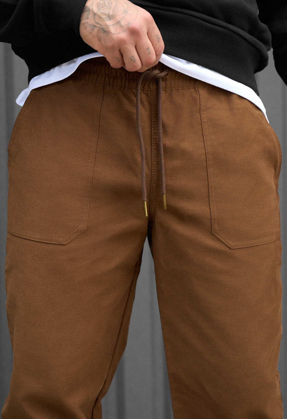 Spodnie chinos Staff dez brown
