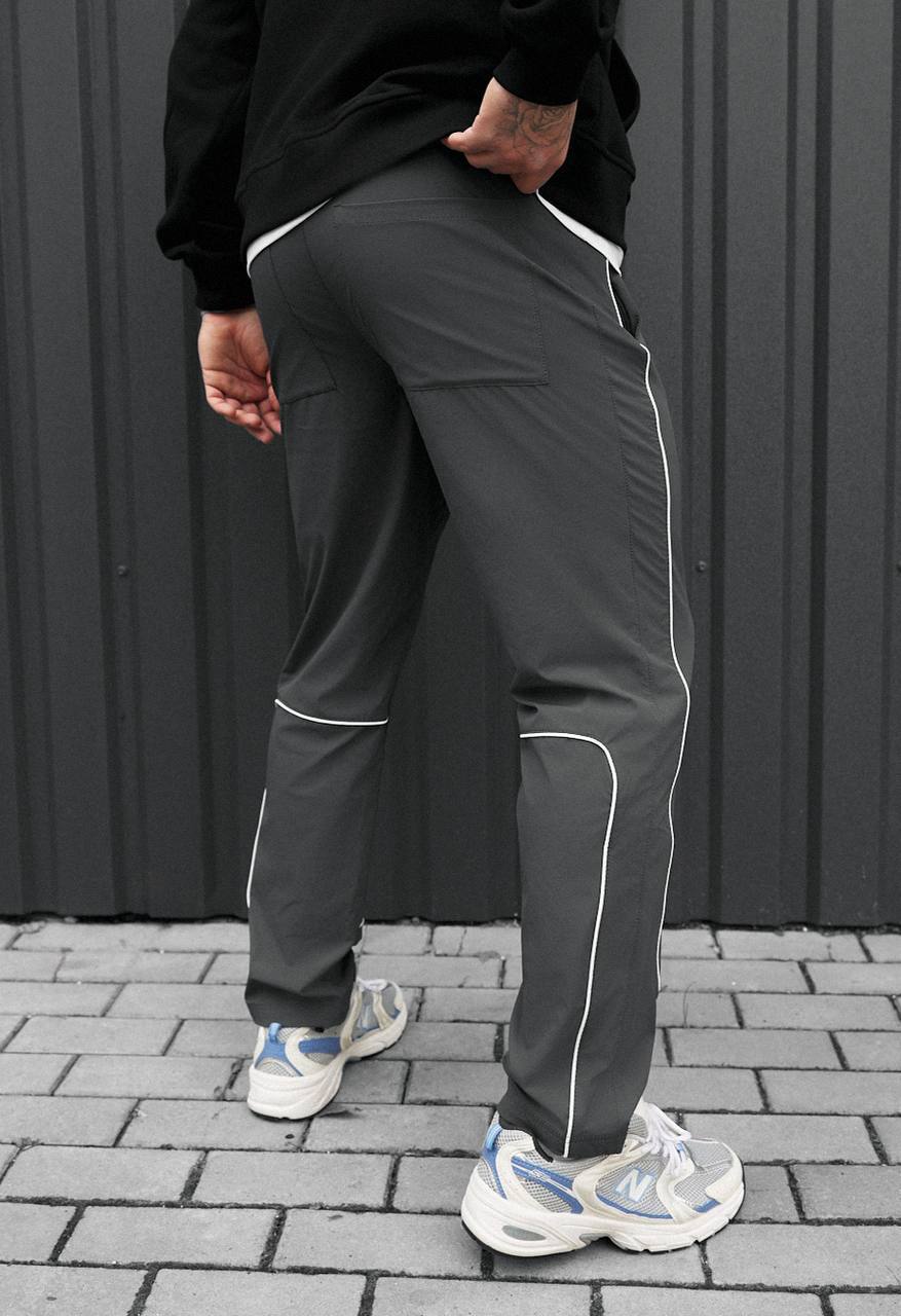 Spodnie chinos Staff ino gray reflective