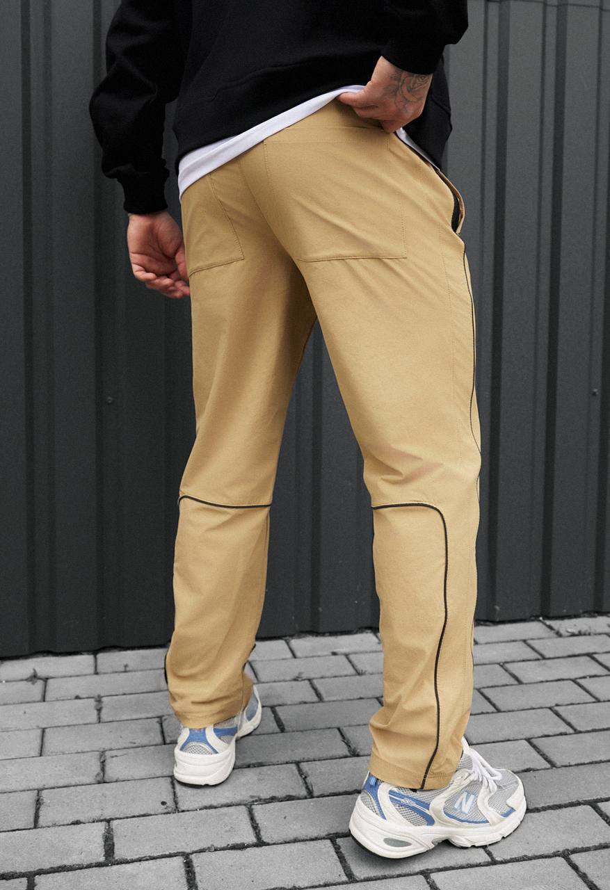 Spodnie chinos Staff ino beige reflective