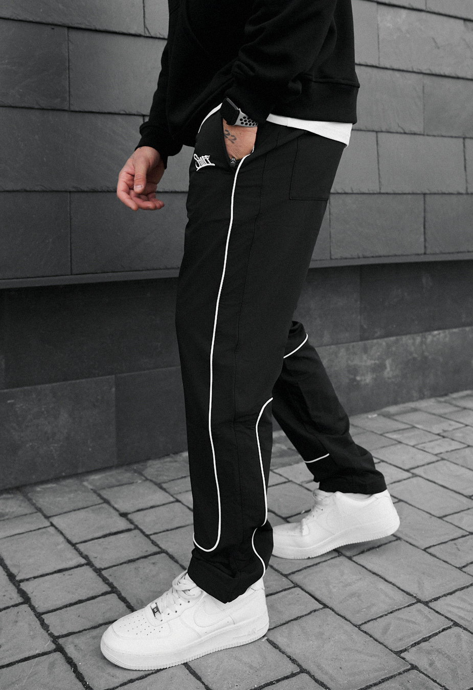 Spodnie Staff ino black2 reflective