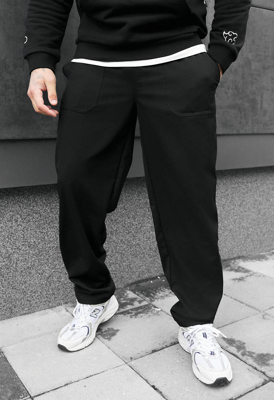 Spodnie chinos Staff jav black