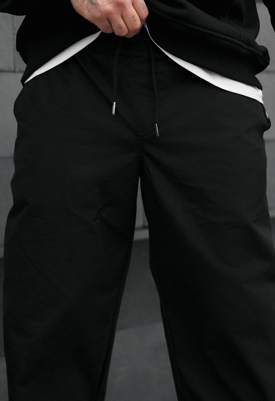 Spodnie chinos Staff al black