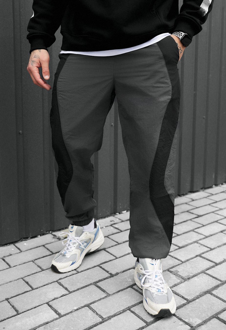 Joggery Staff ol dark gray & black