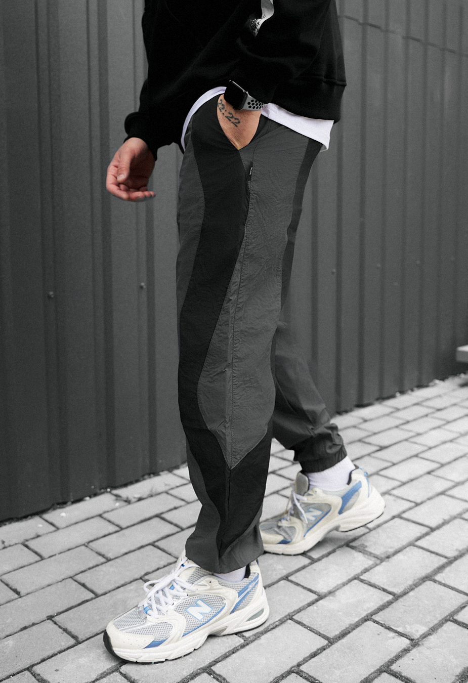 Joggery Staff ol dark gray & black