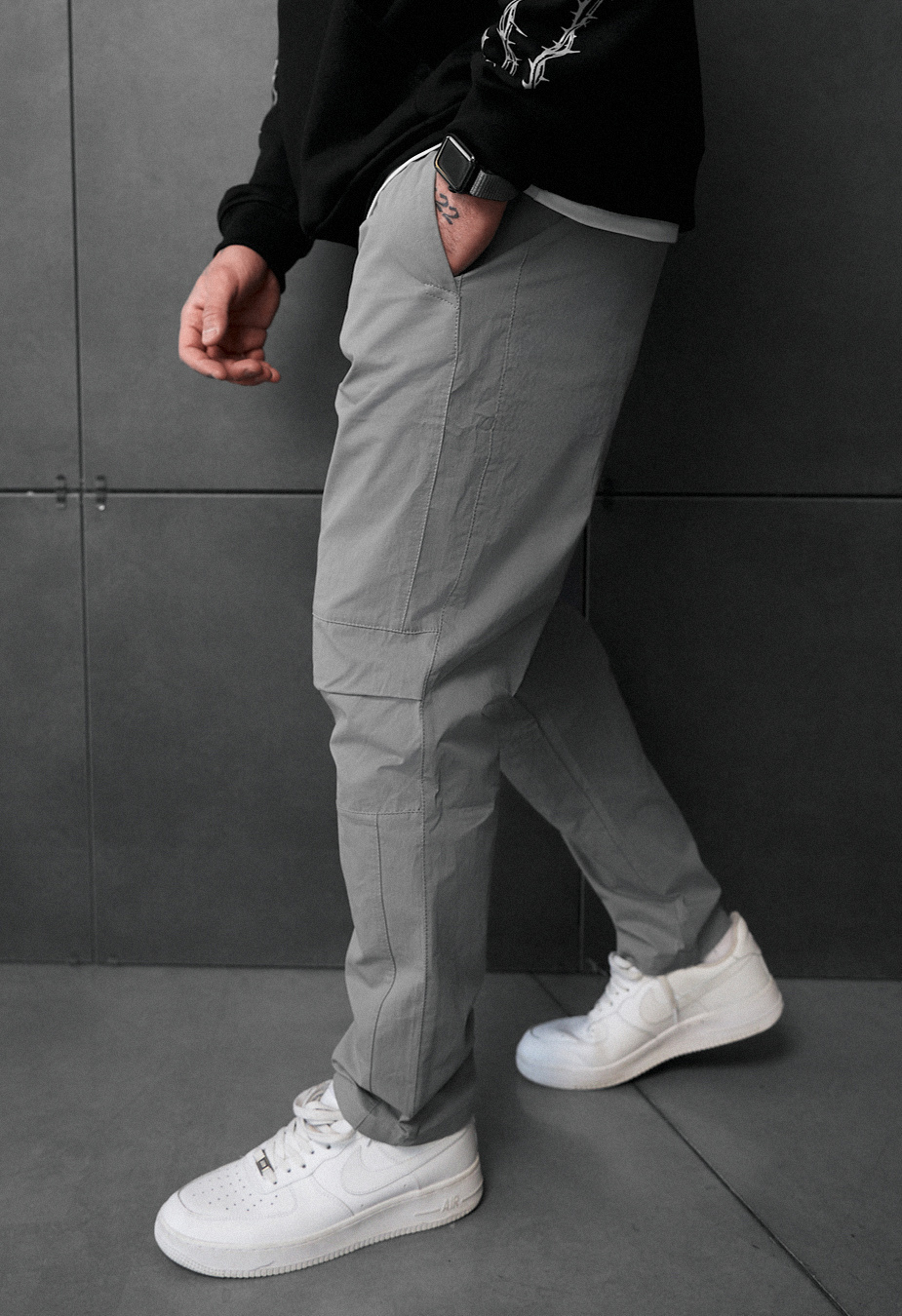 Spodnie Staff avi light gray