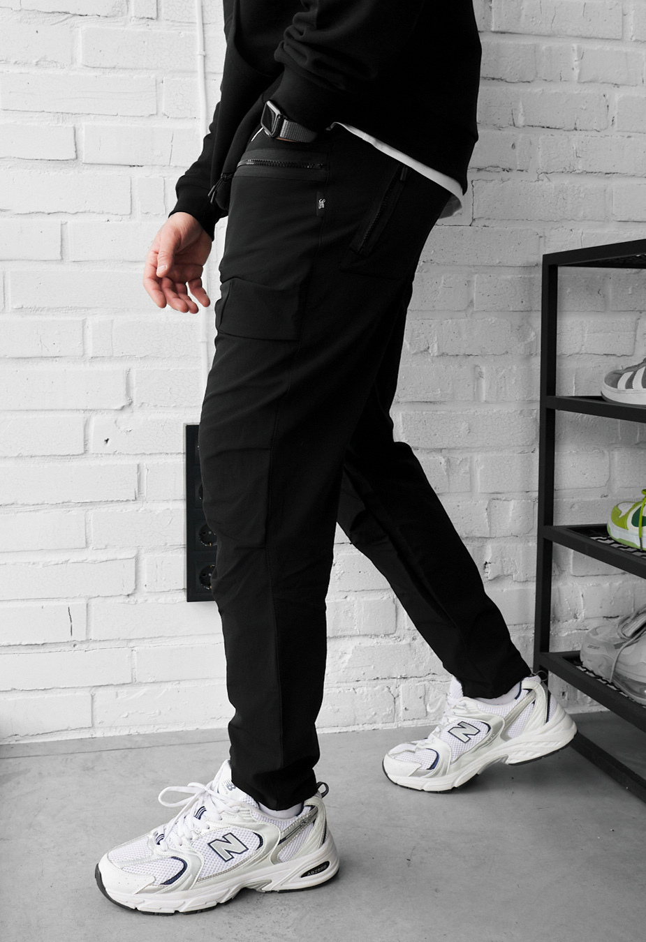 Spodnie Staff cargo ks black