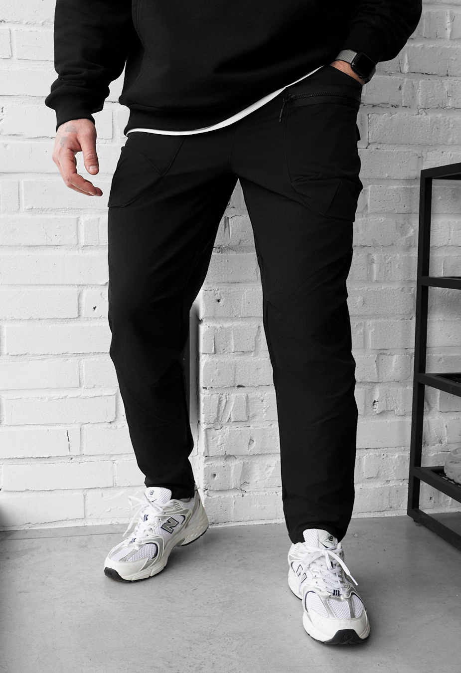 Spodnie Staff cargo ks black