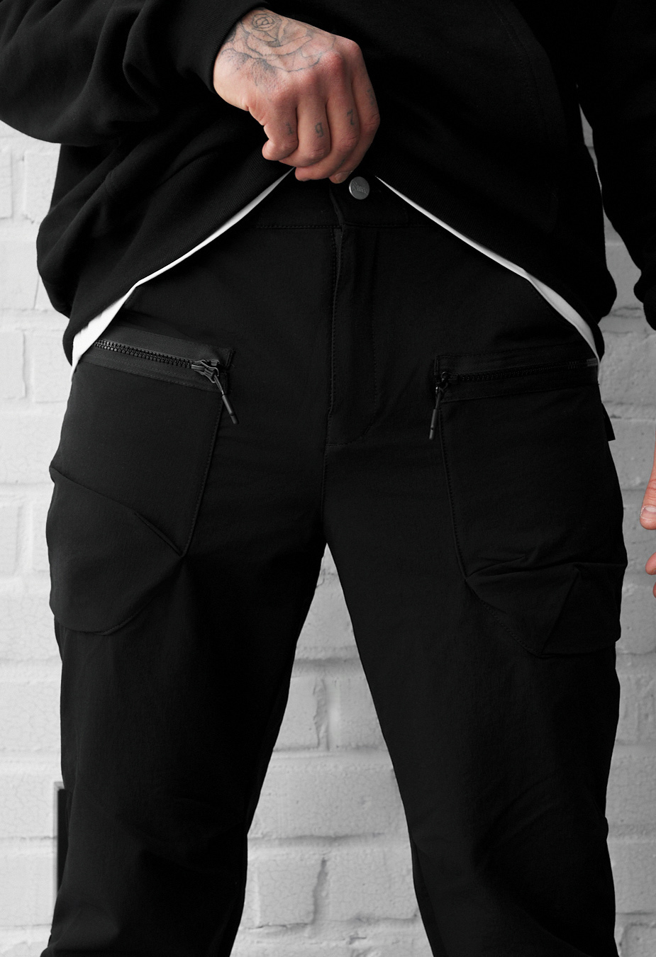 Spodnie Staff cargo ks black