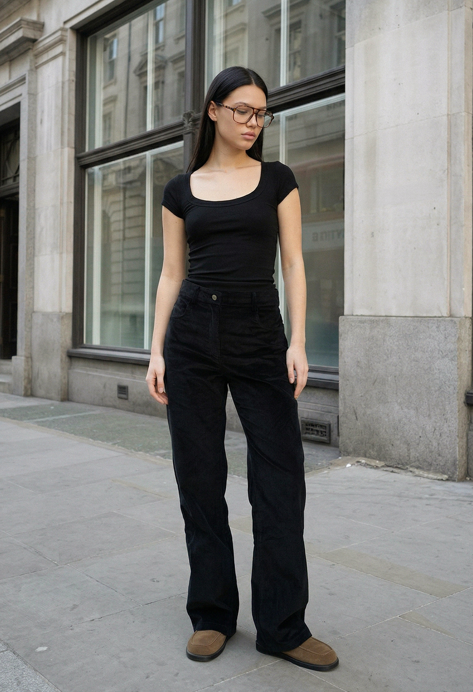 Spodnie Staff mi velvet black