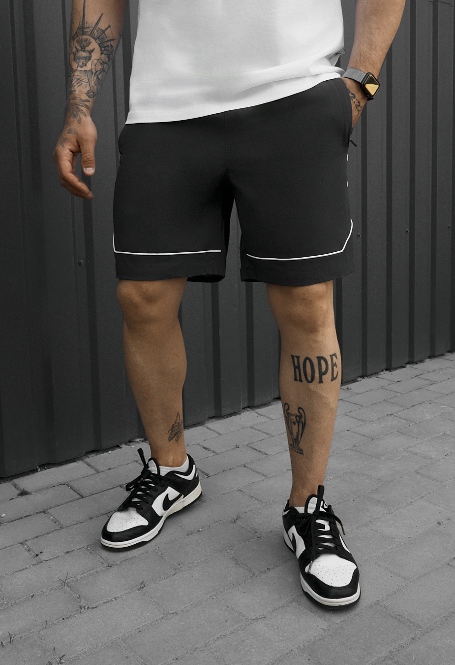 Spodenki Staff par dark gray reflective