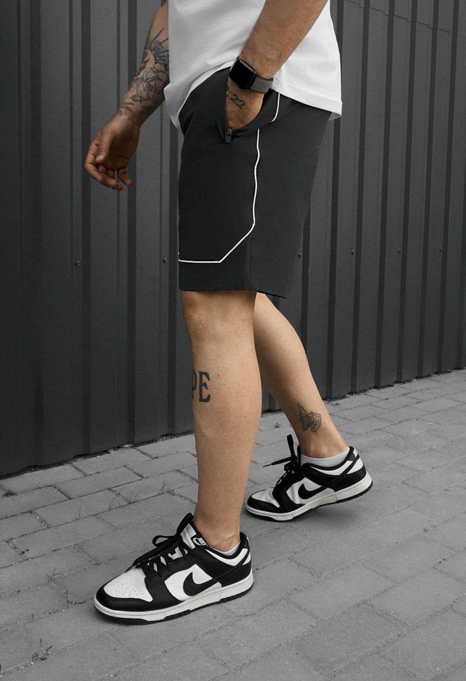 Spodenki Staff par dark gray reflective