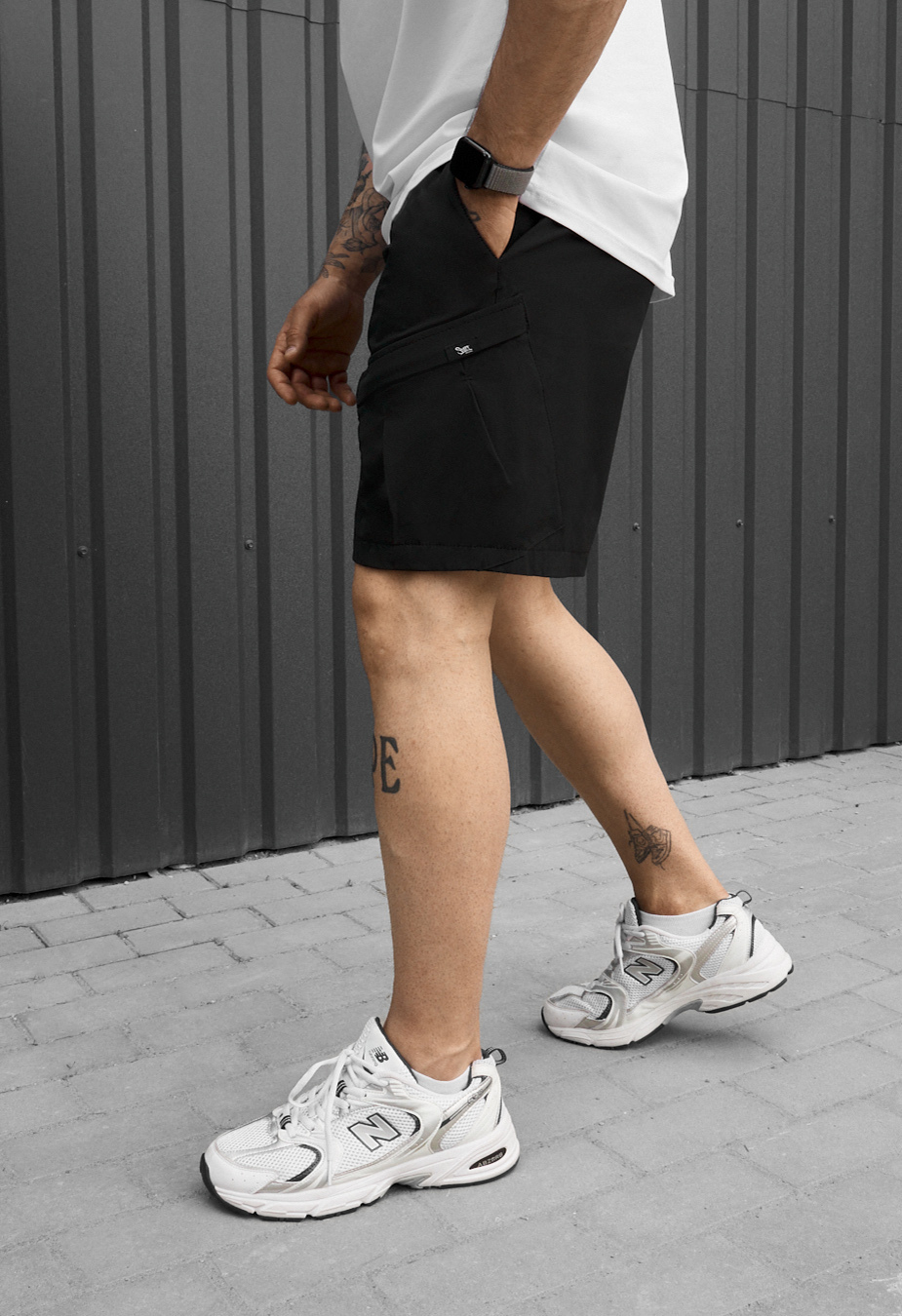 Spodenki Staff cargo em black