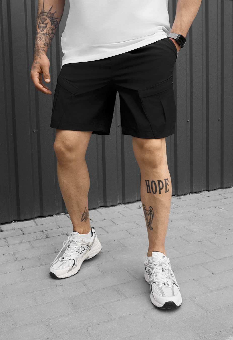Spodenki Staff cargo em black