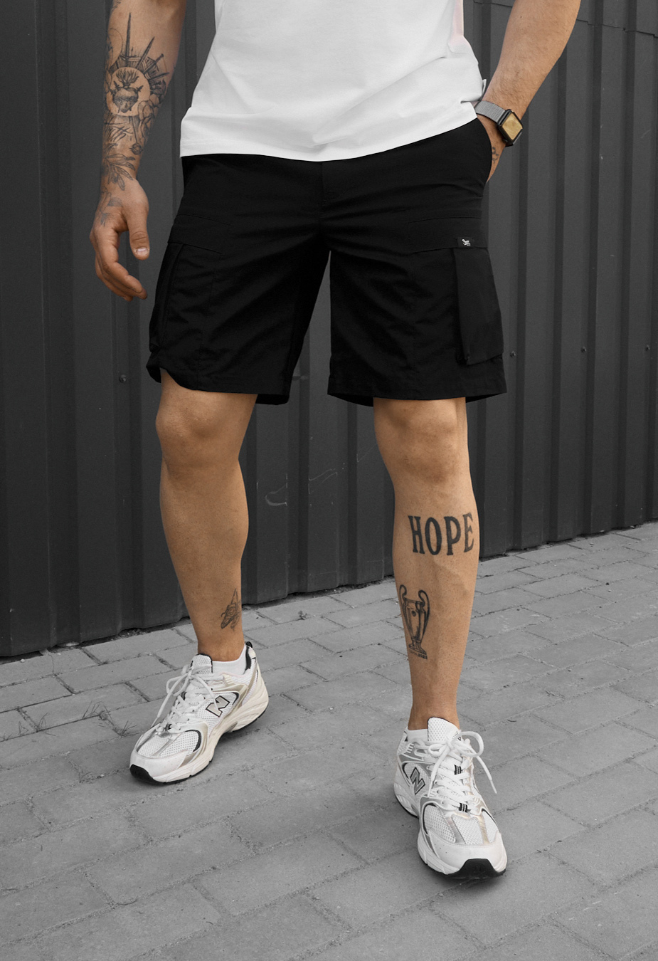 Spodenki Staff cargo fot black