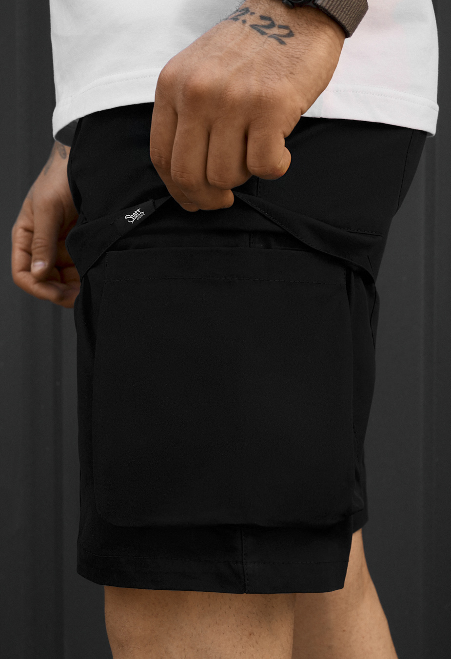 Spodenki Staff cargo fot black