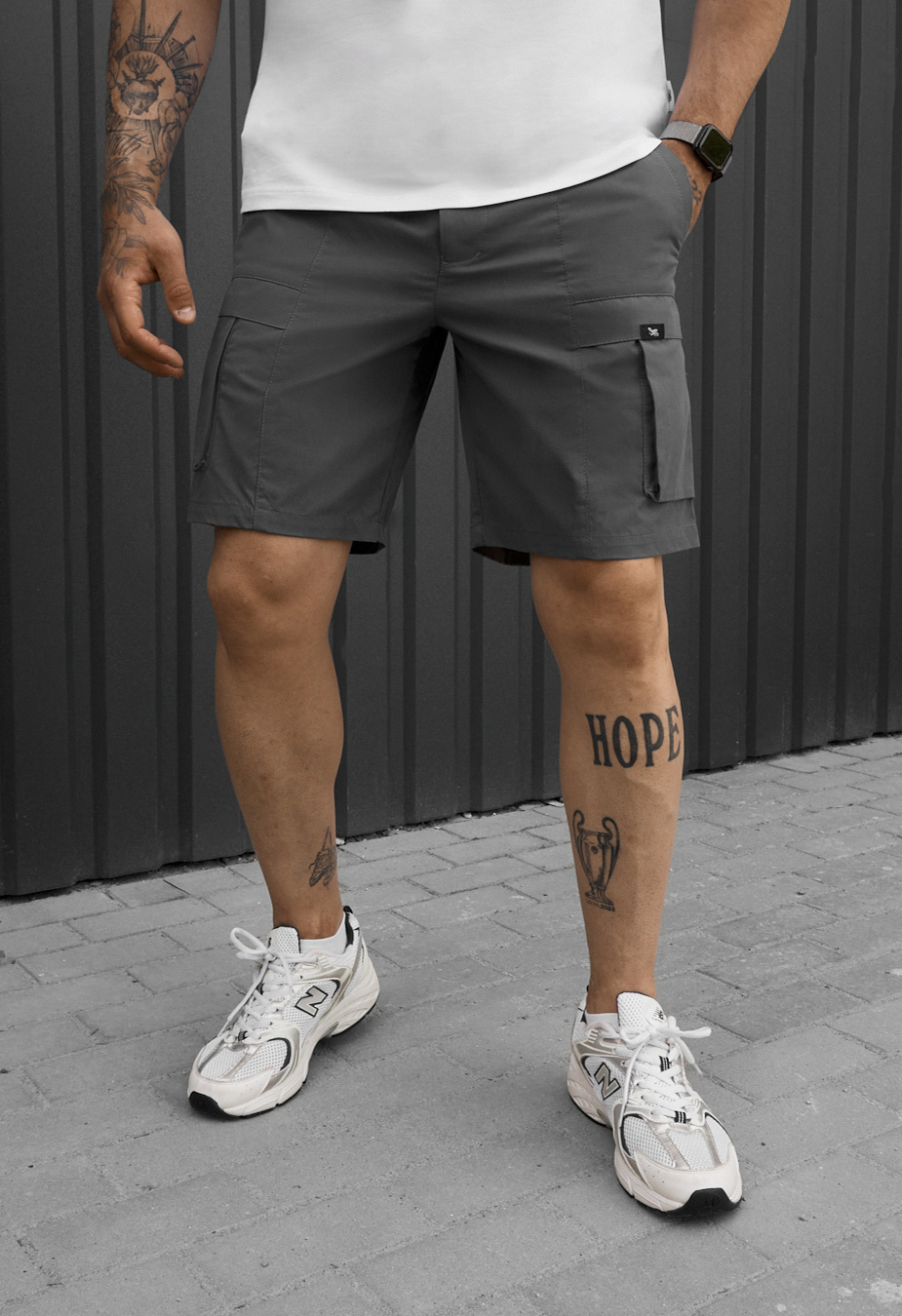 Spodenki Staff cargo fot dark gray