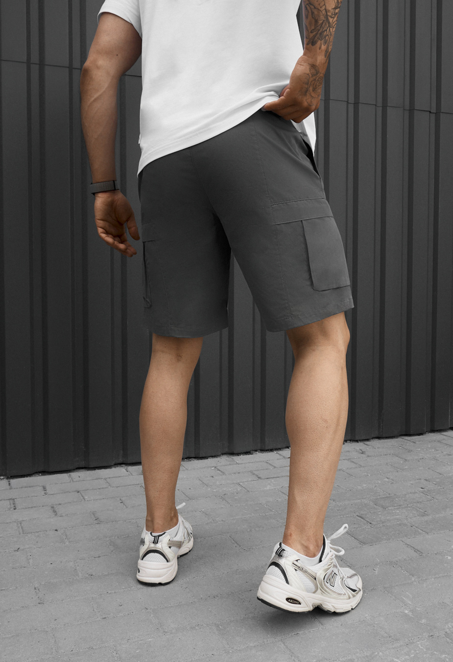 Spodenki Staff cargo fot dark gray