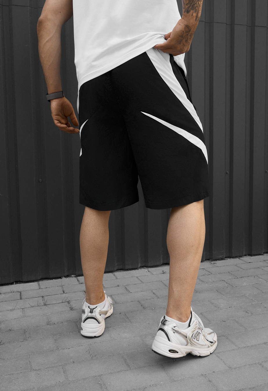 Spodenki Staff ph black & white logo