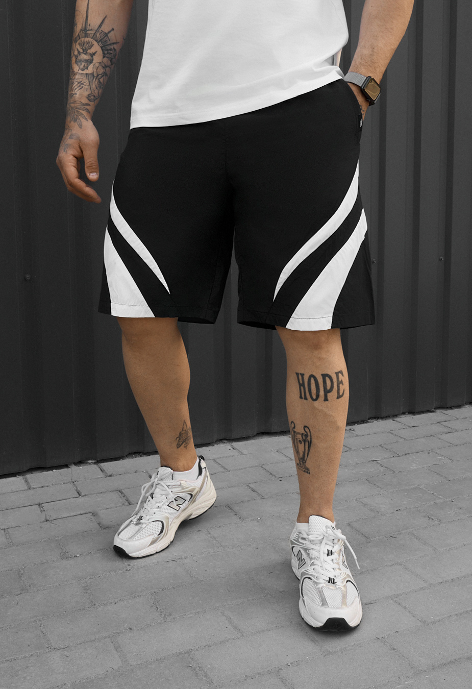 Spodenki Staff ph black & white logo