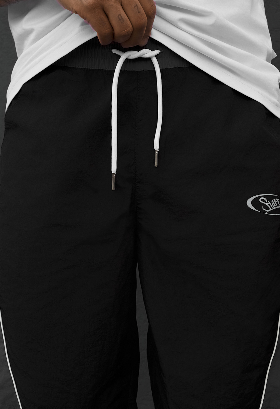 Spodenki plażowe Staff nom black & gray reflective