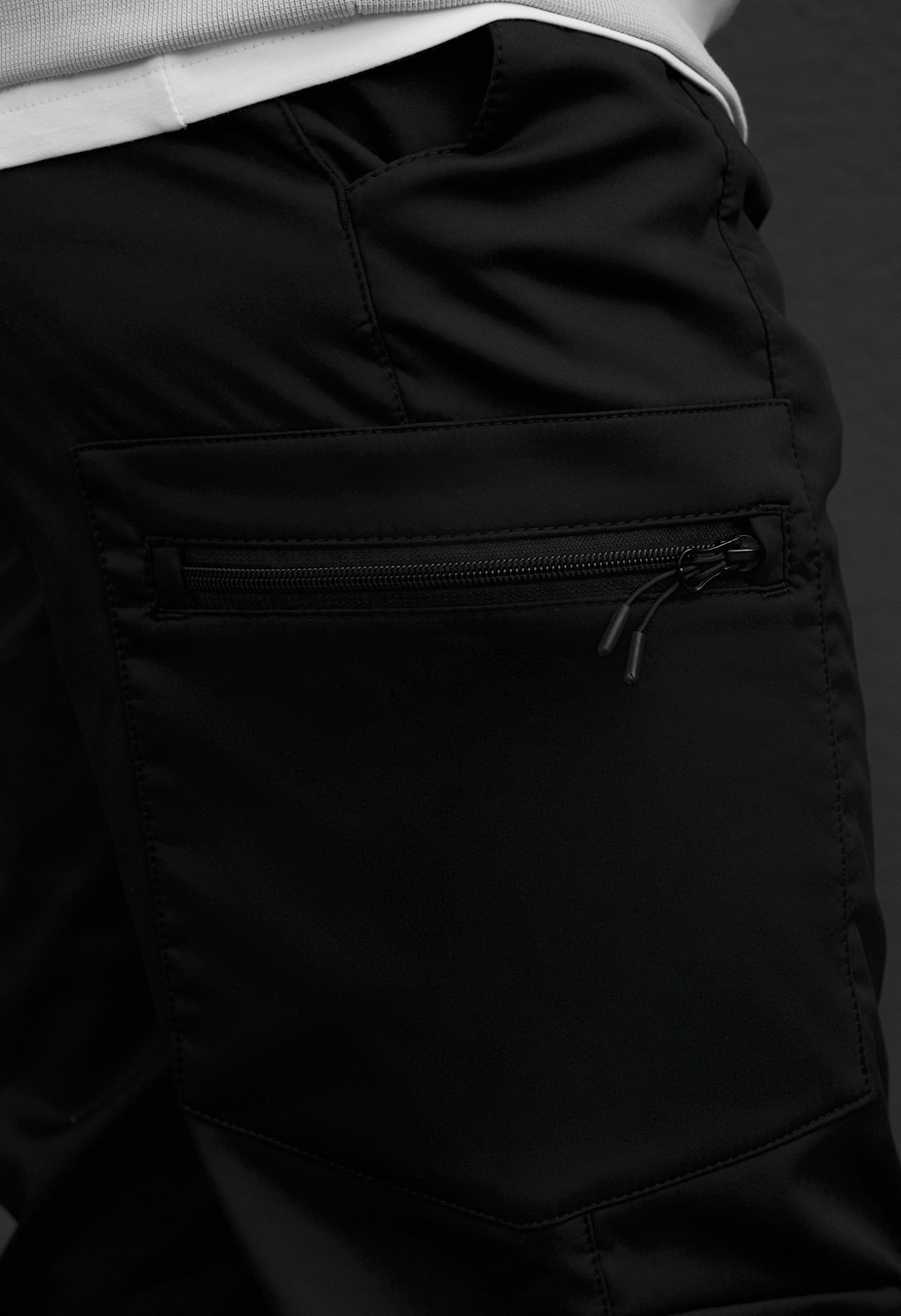 Spodnie ocieplane Staff do cargo black fleece