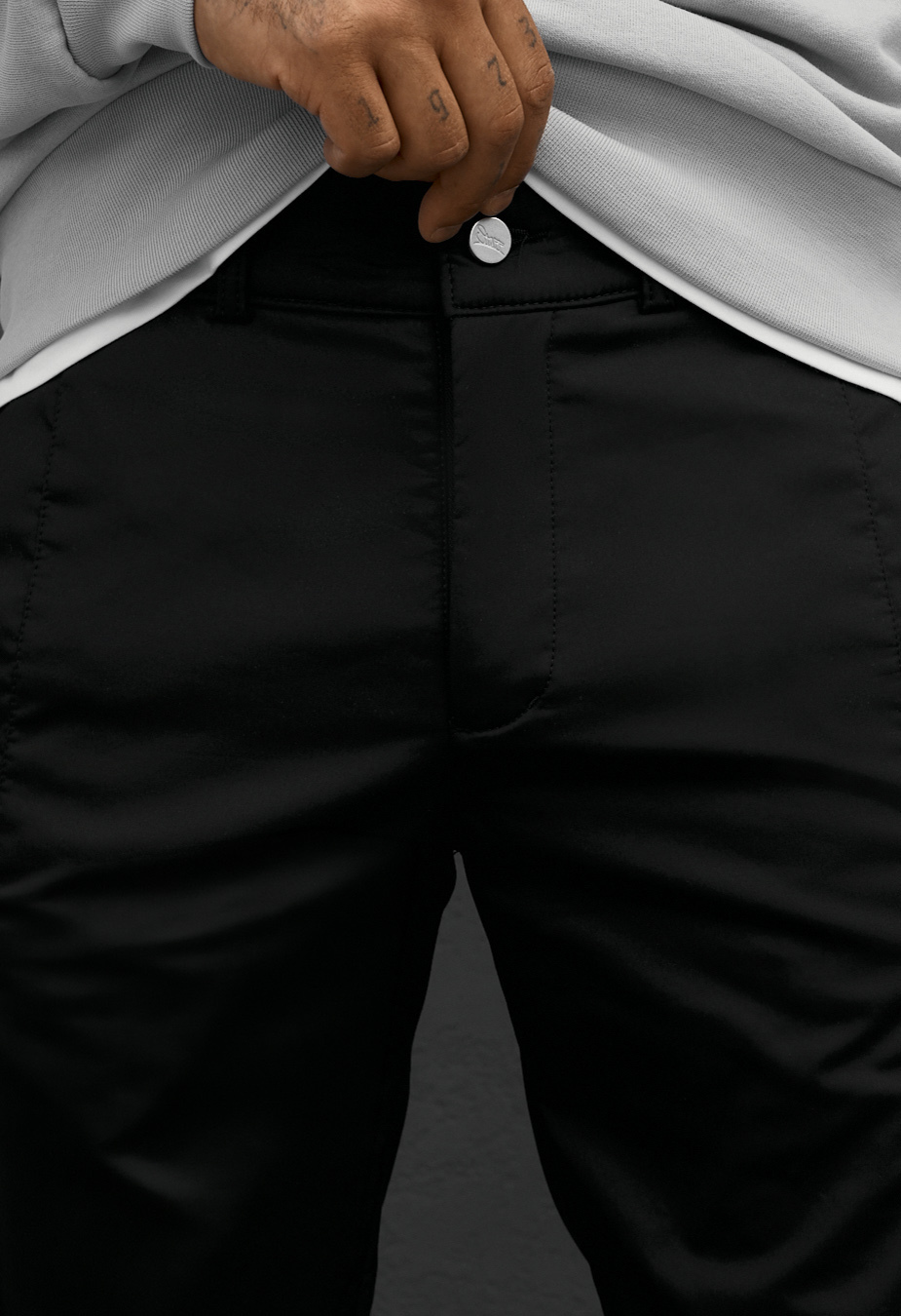 Spodnie ocieplane Staff do cargo black fleece