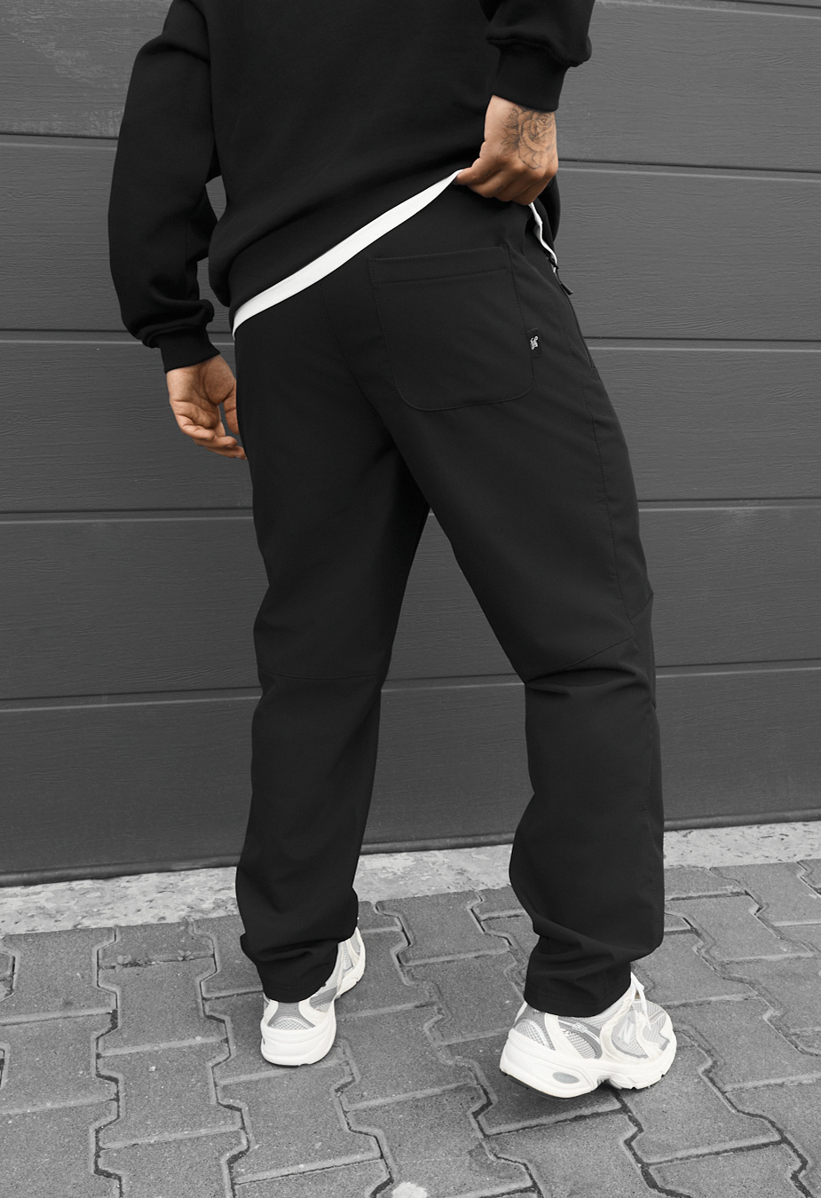 Spodnie ocieplane Staff cargo do black fleece