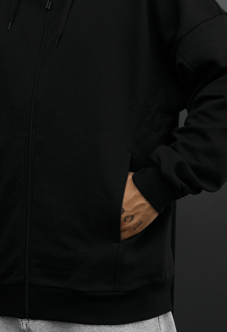 Bluza Staff im zip black