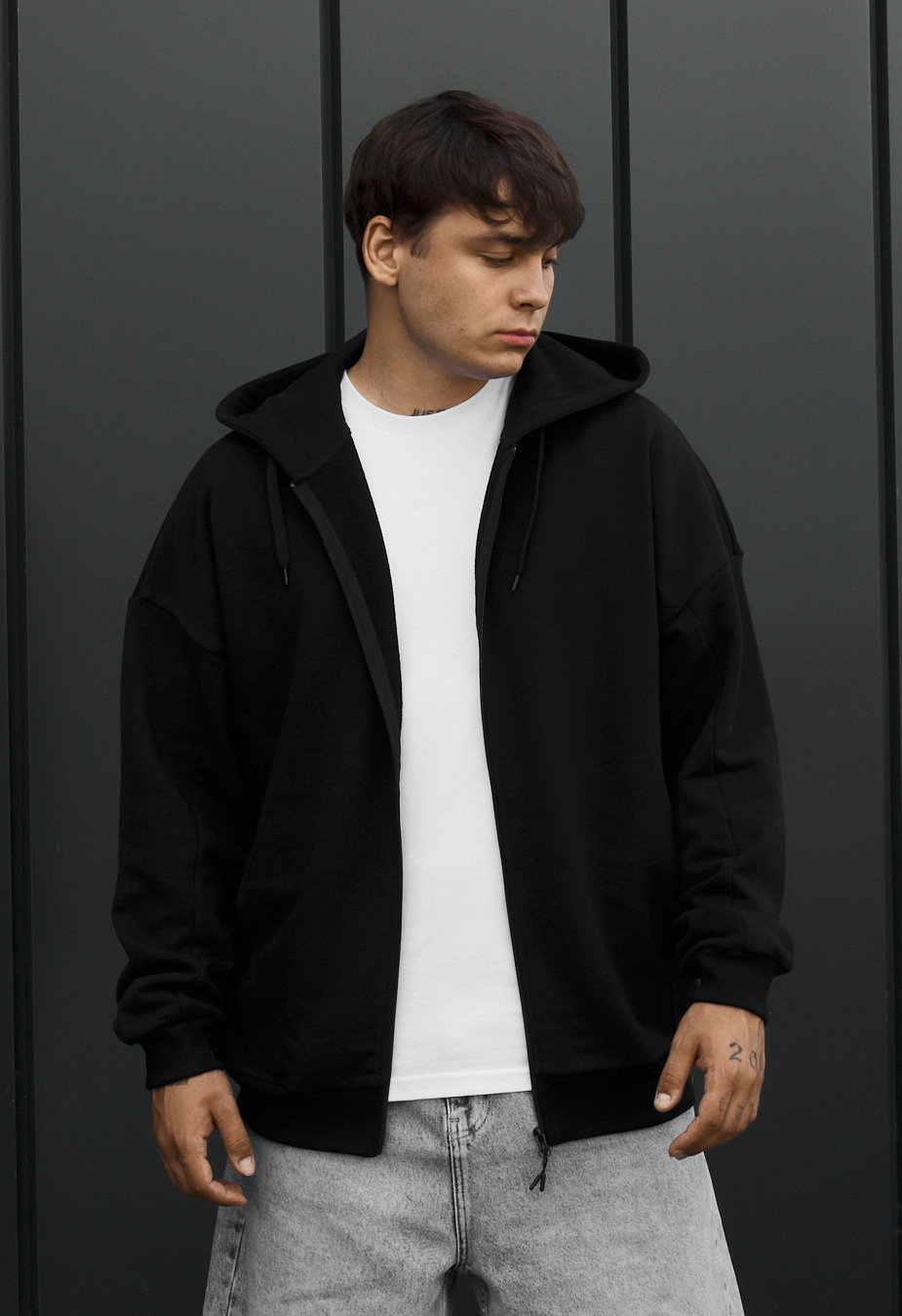 Bluza Staff im zip black