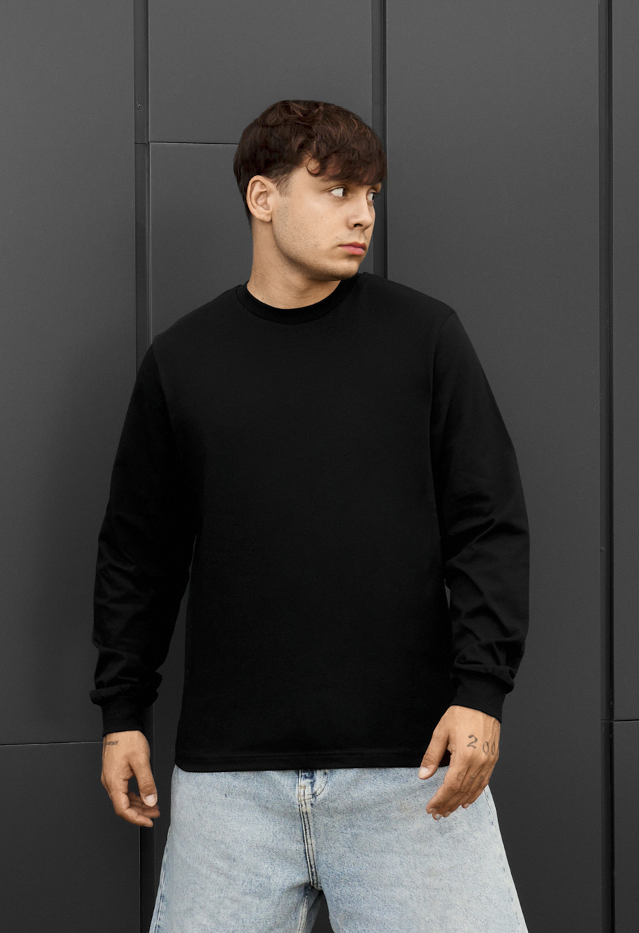 Longsleeve Staff black oversize