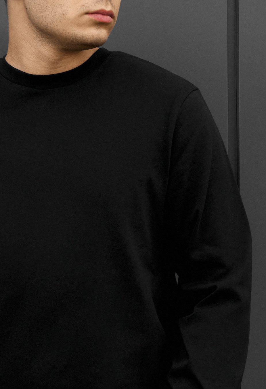 Longsleeve Staff black oversize
