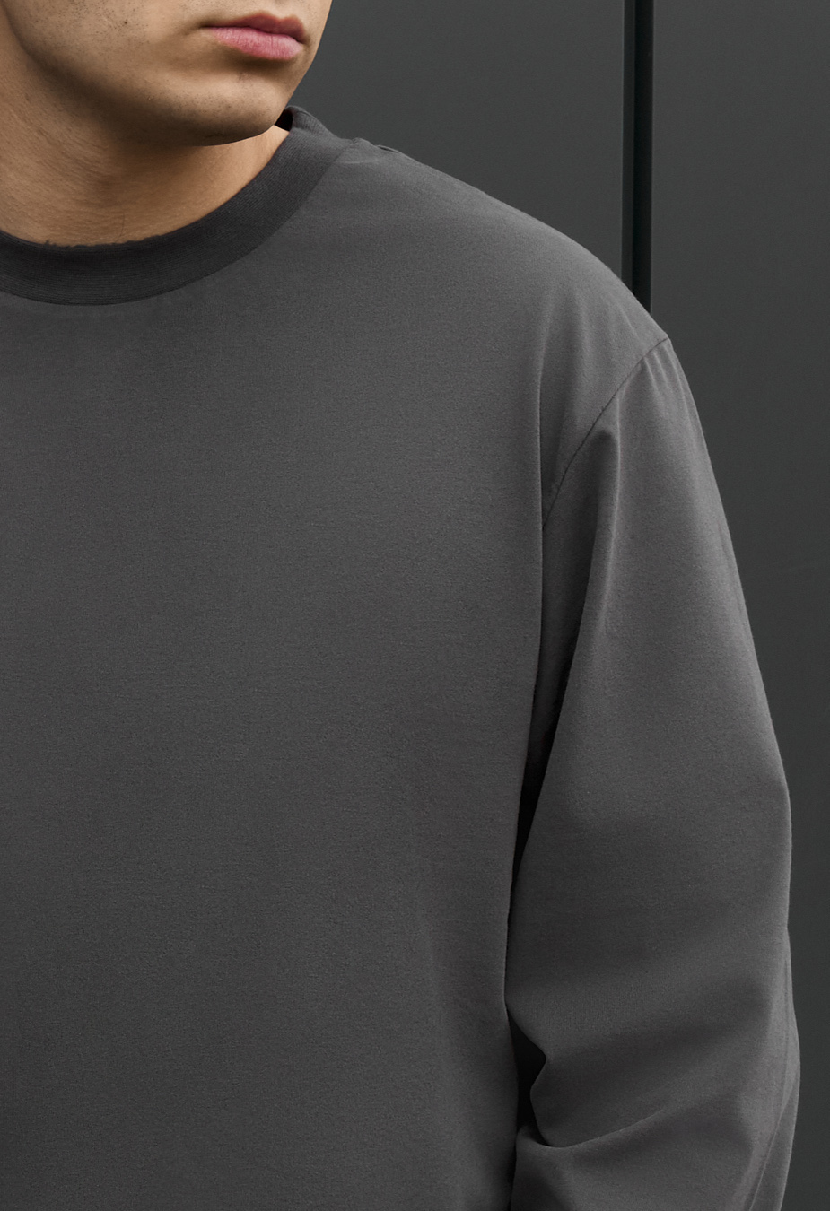 Longsleeve Staff dark gray
