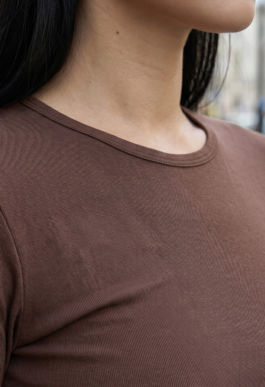 Longsleeve Staff fir brown