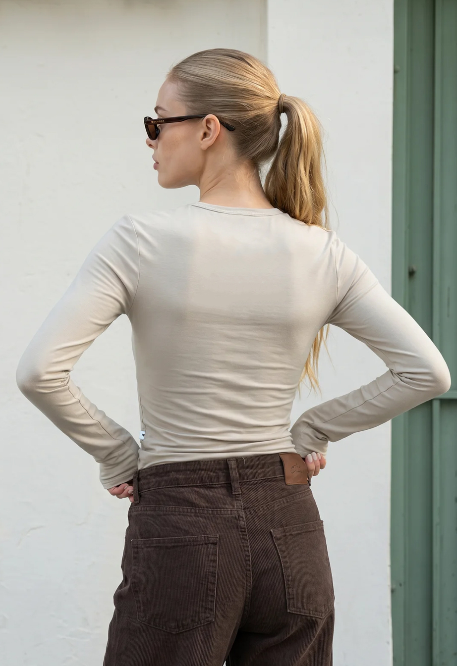Longsleeve Staff fir light beige