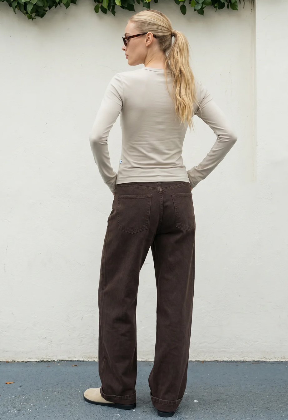Longsleeve Staff fir light beige