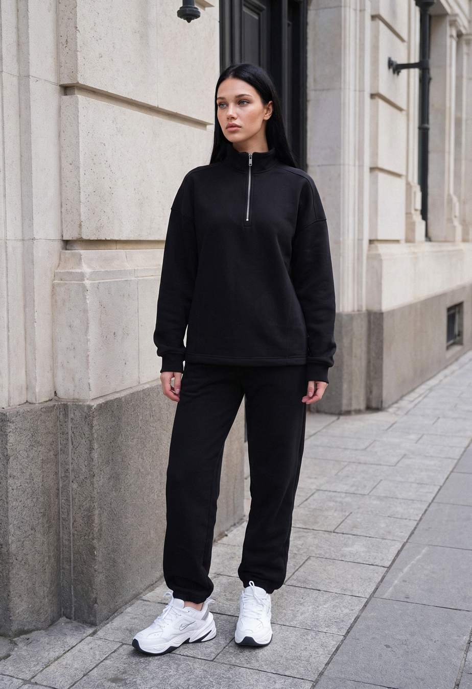 Dres Staff bet black oversize fleece