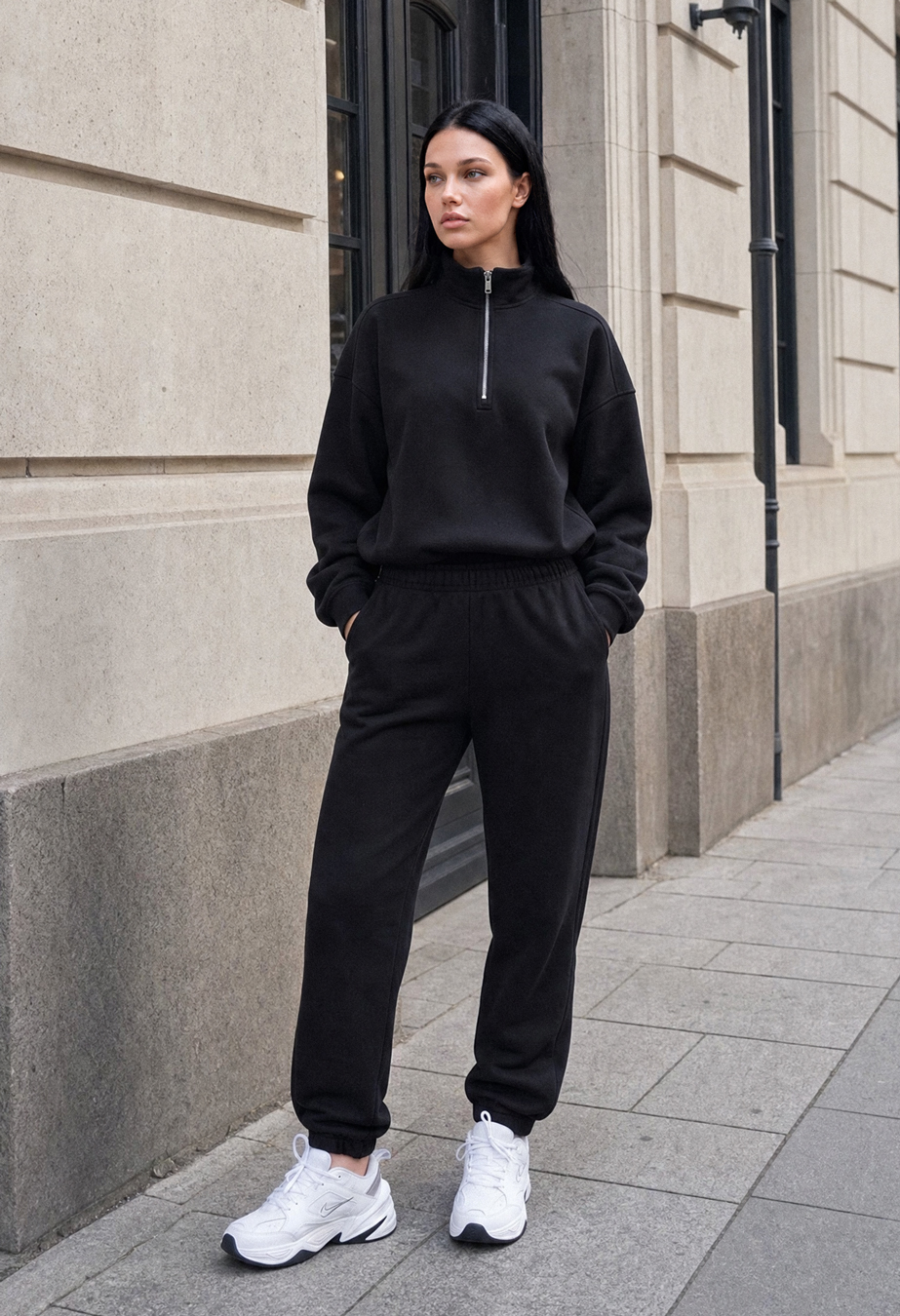 Dres Staff bet black oversize fleece