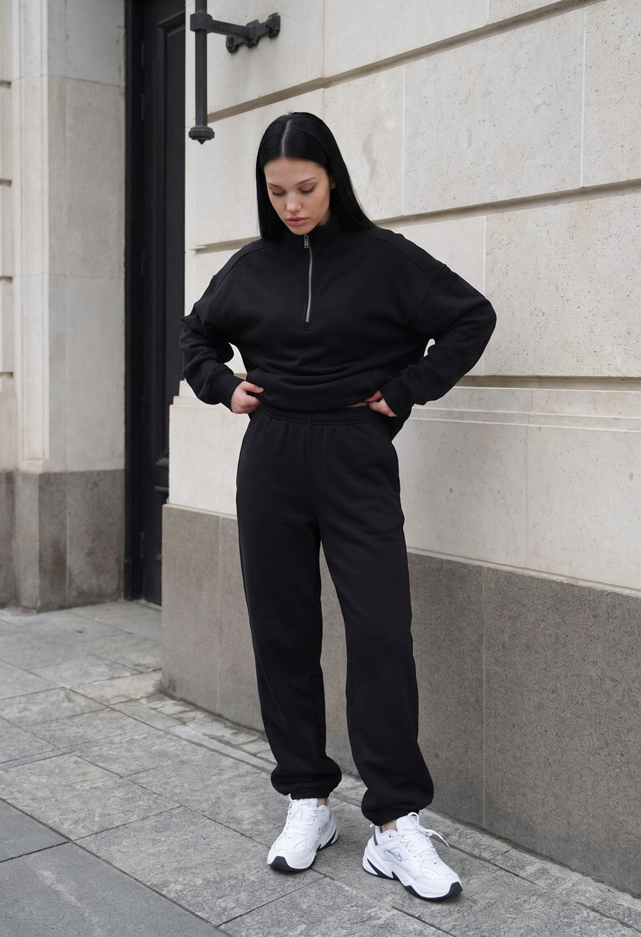 Dres Staff bet black oversize fleece